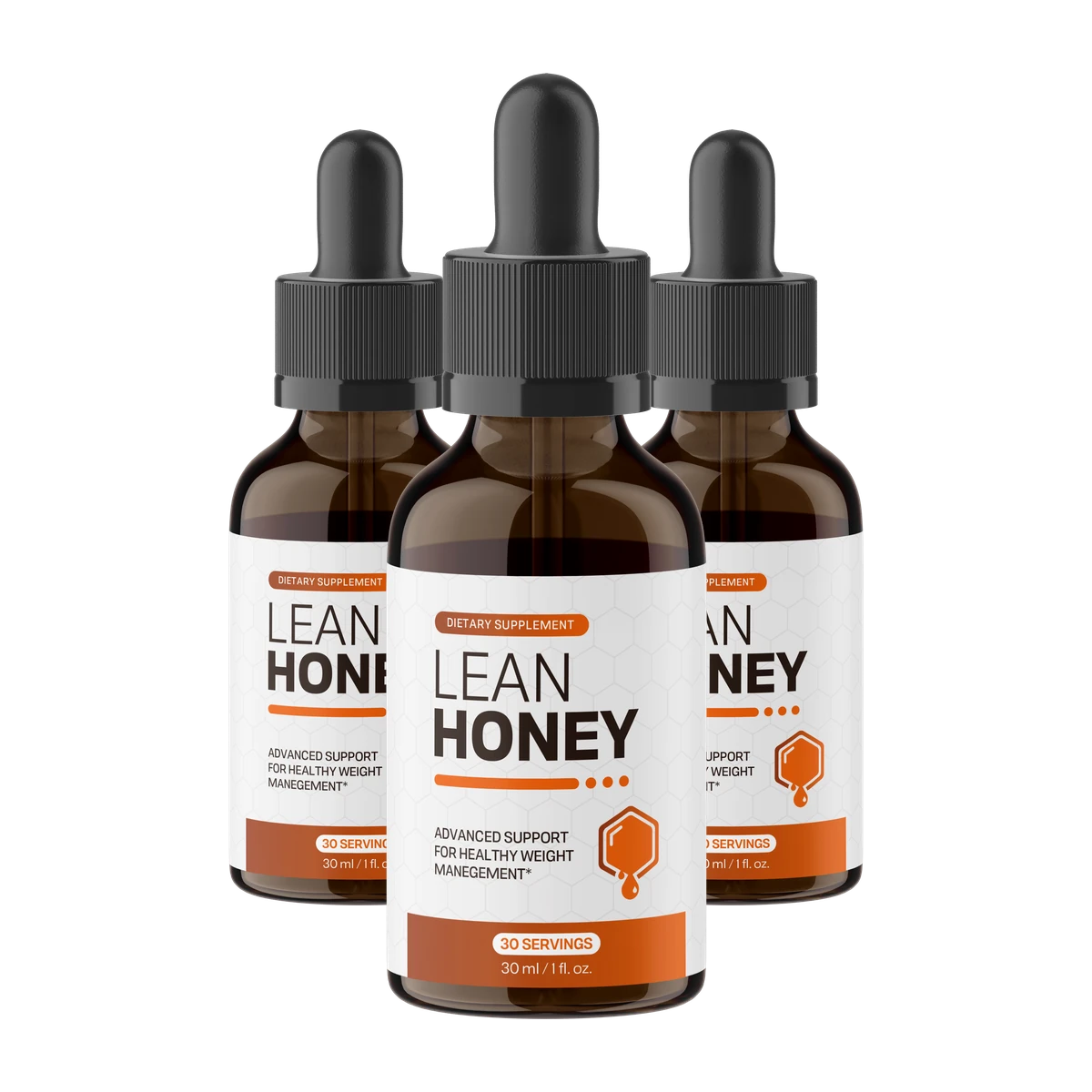 Lean Honey™ healthy weight management drops — 3 bottles
